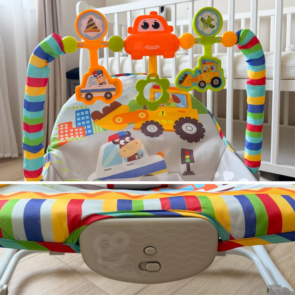 Woopie Baby WOOPY BABY interaktyvus šokinėjantis žaislas su vibracija ir arka