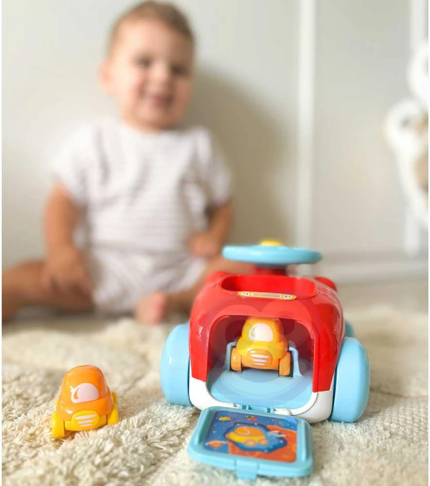 Woopie Baby WOOPIE Žaislas Automobilių Katapultas su Dviem Automobiliais