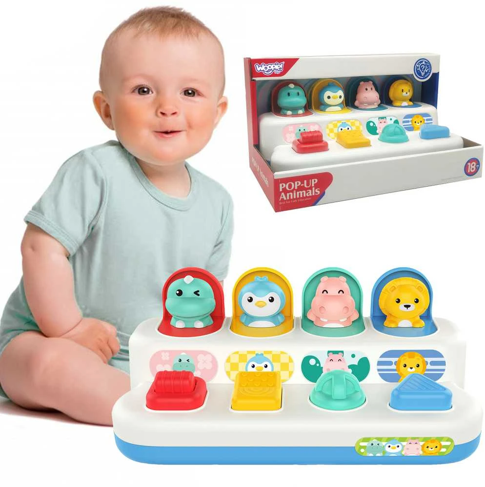 Woopie Baby Woopie edukaciniai žaisliniai pop-up gyvūnai