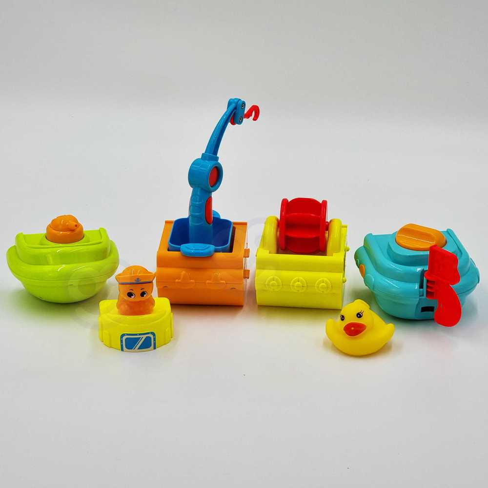 Woopie Baby Woopie Vonios Žaislas Laivas su Turtle ir Žąsele