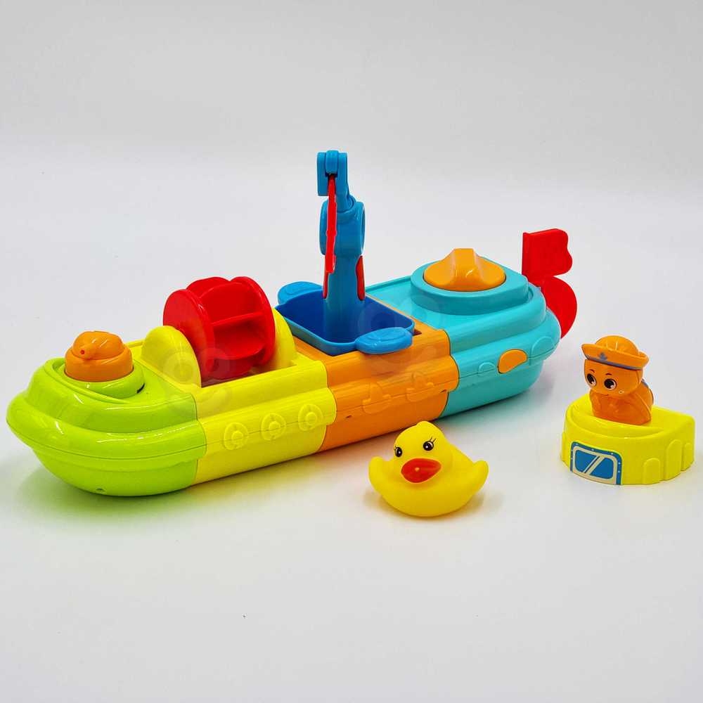 Woopie Baby Woopie Vonios Žaislas Laivas su Turtle ir Žąsele