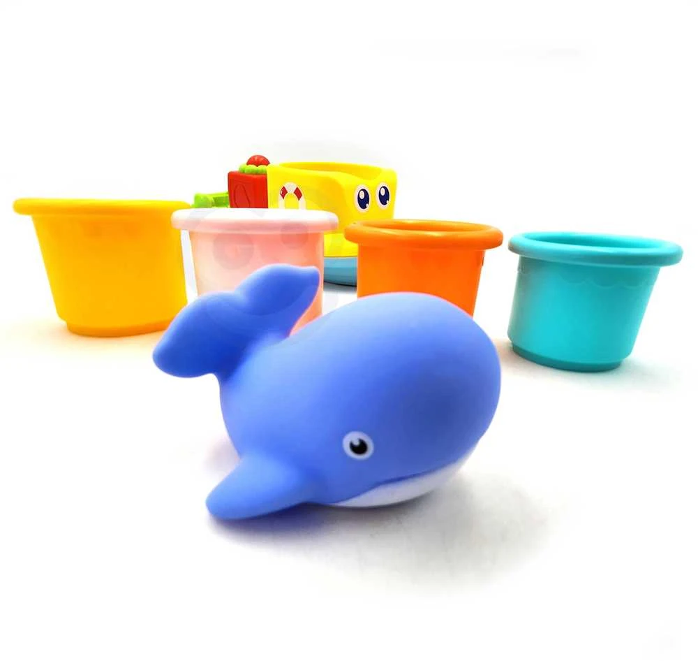 Woopie Baby WOOPIE Vandens Žaislai Balta Lėkštė Su Banginiu