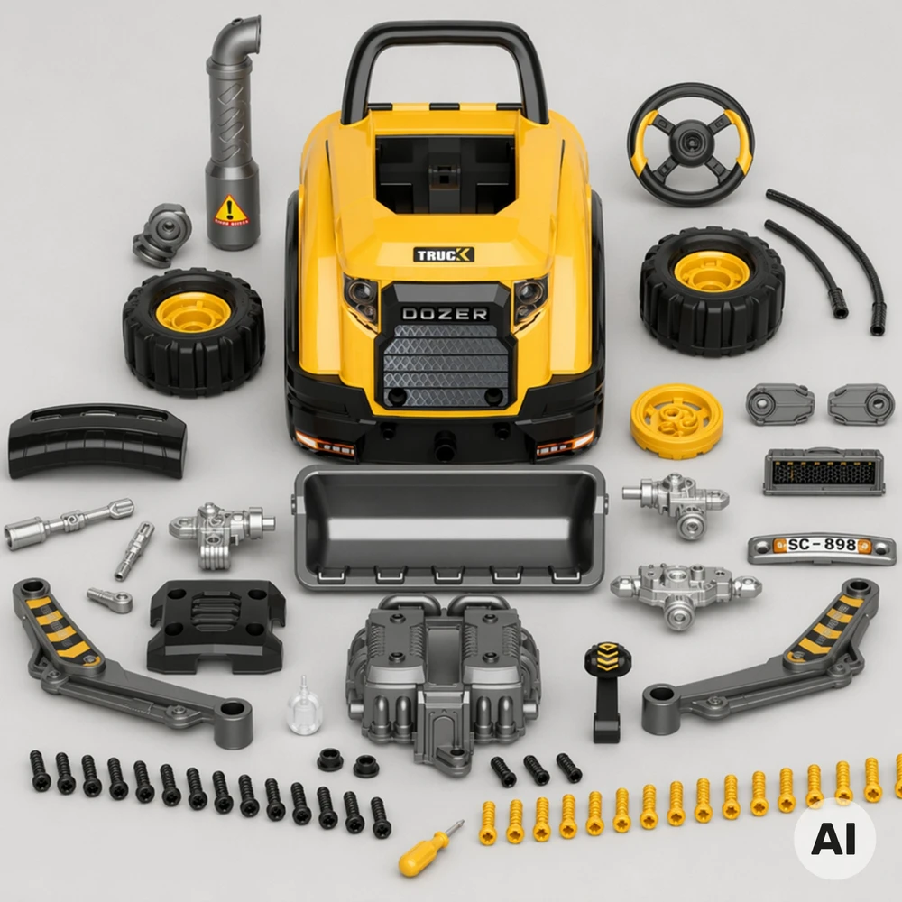 Woopie Big Dozer Workshop Tools Sound Light