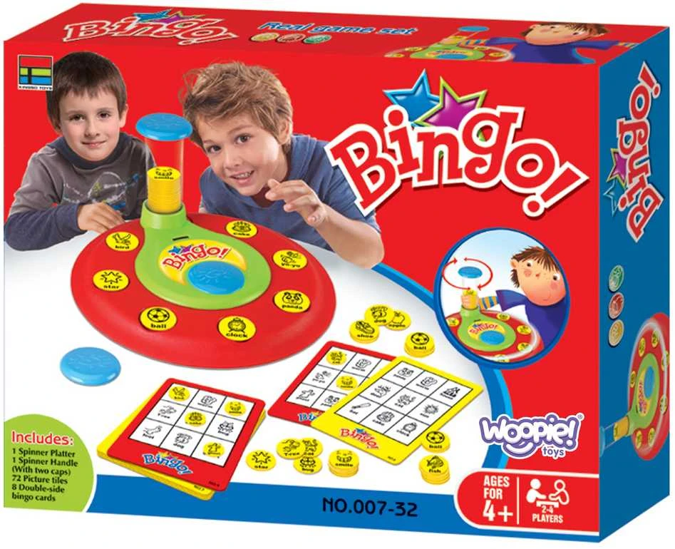 Woopie Bingo Žaidimas su Žetonais 3+