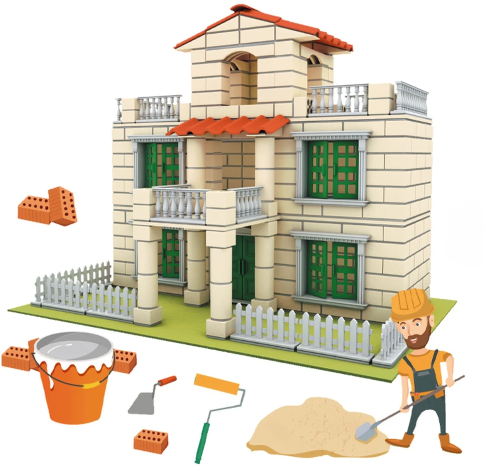 WOOPIE DIY Brick Villa Construction Kit 352 pcs for Kids