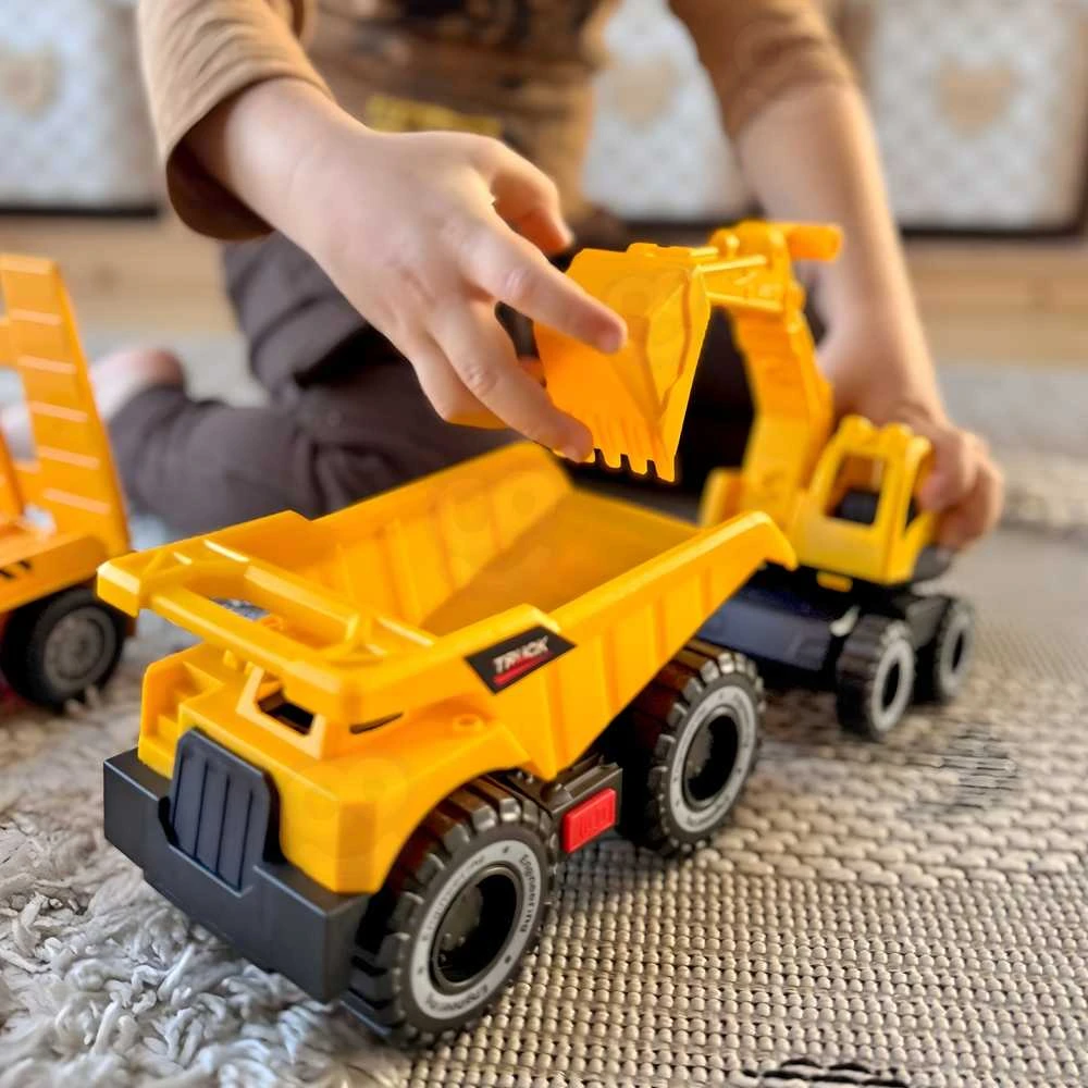 Woopie Žaislas Statybų Automobiliai su Priekaba