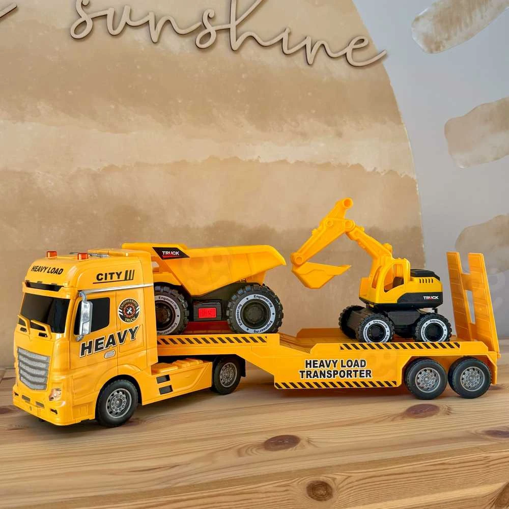 Woopie Žaislas Statybų Automobiliai su Priekaba