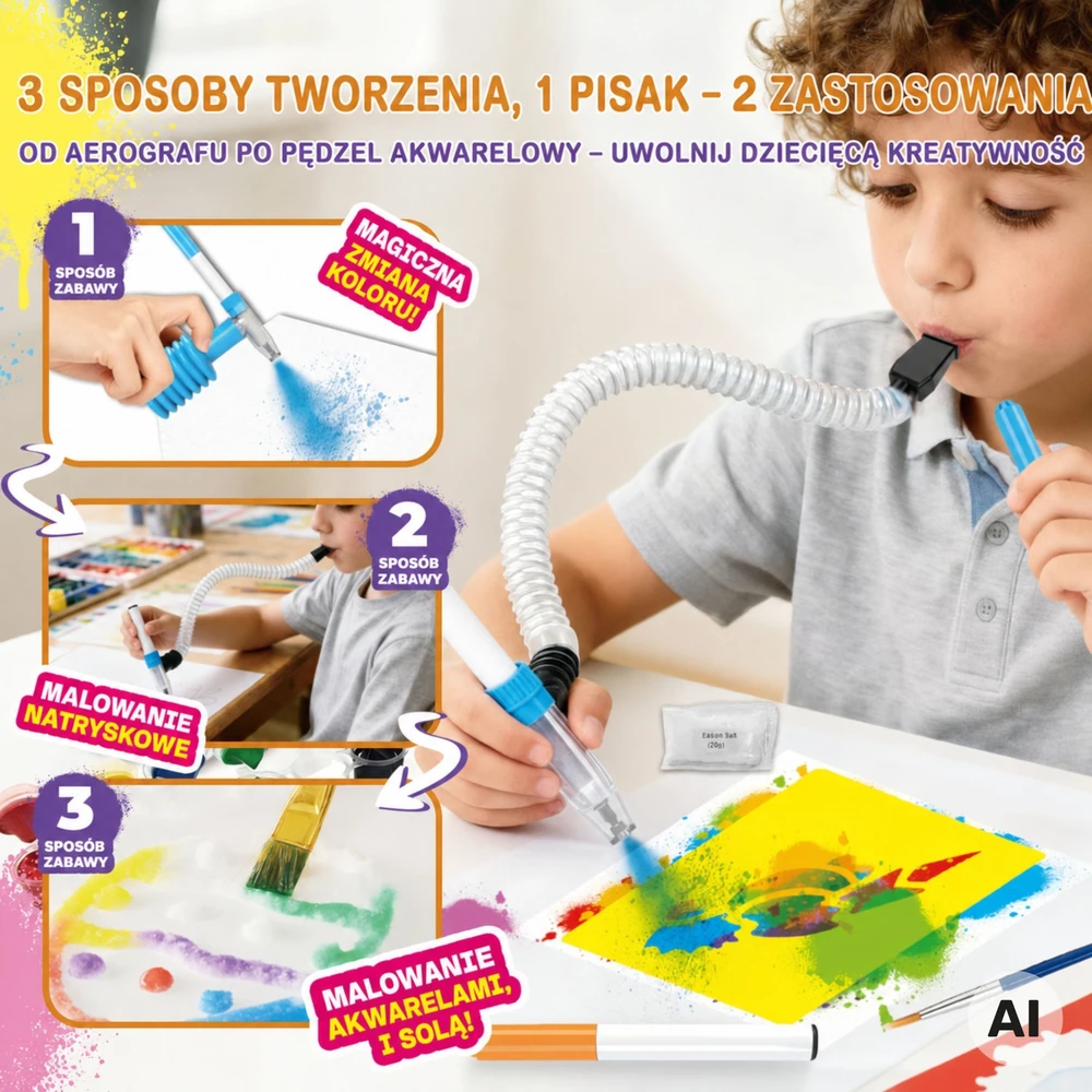 WOOPIE kūrybinis dažymo ir rankdarbių rinkinys 3 in 1 42 vnt.