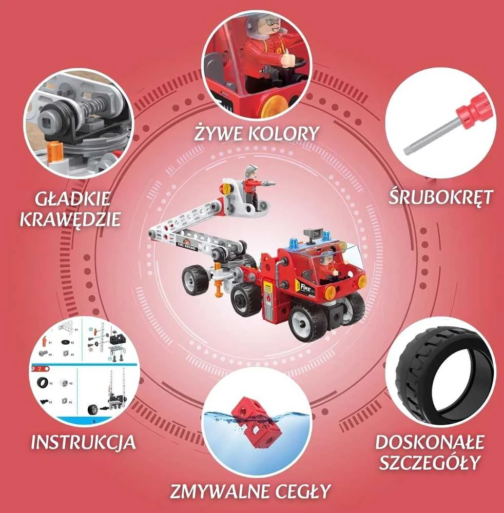 WOOPIE konstravimo rinkinys CREATOR CITY gaisrinės komanda