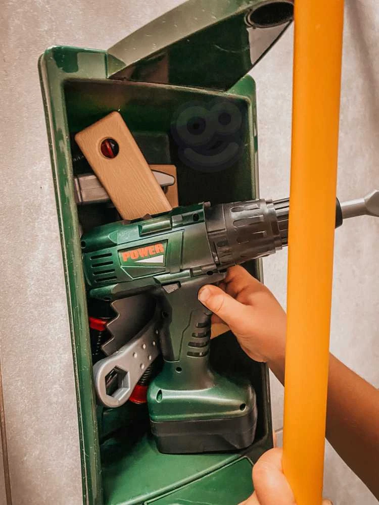 WOOPIE Vaikų Įrankių Rinkinys su Dėžute - 15 vnt.