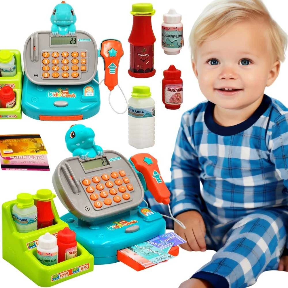 WOOPIE Žaislas kasos aparatas Dino su Shelką