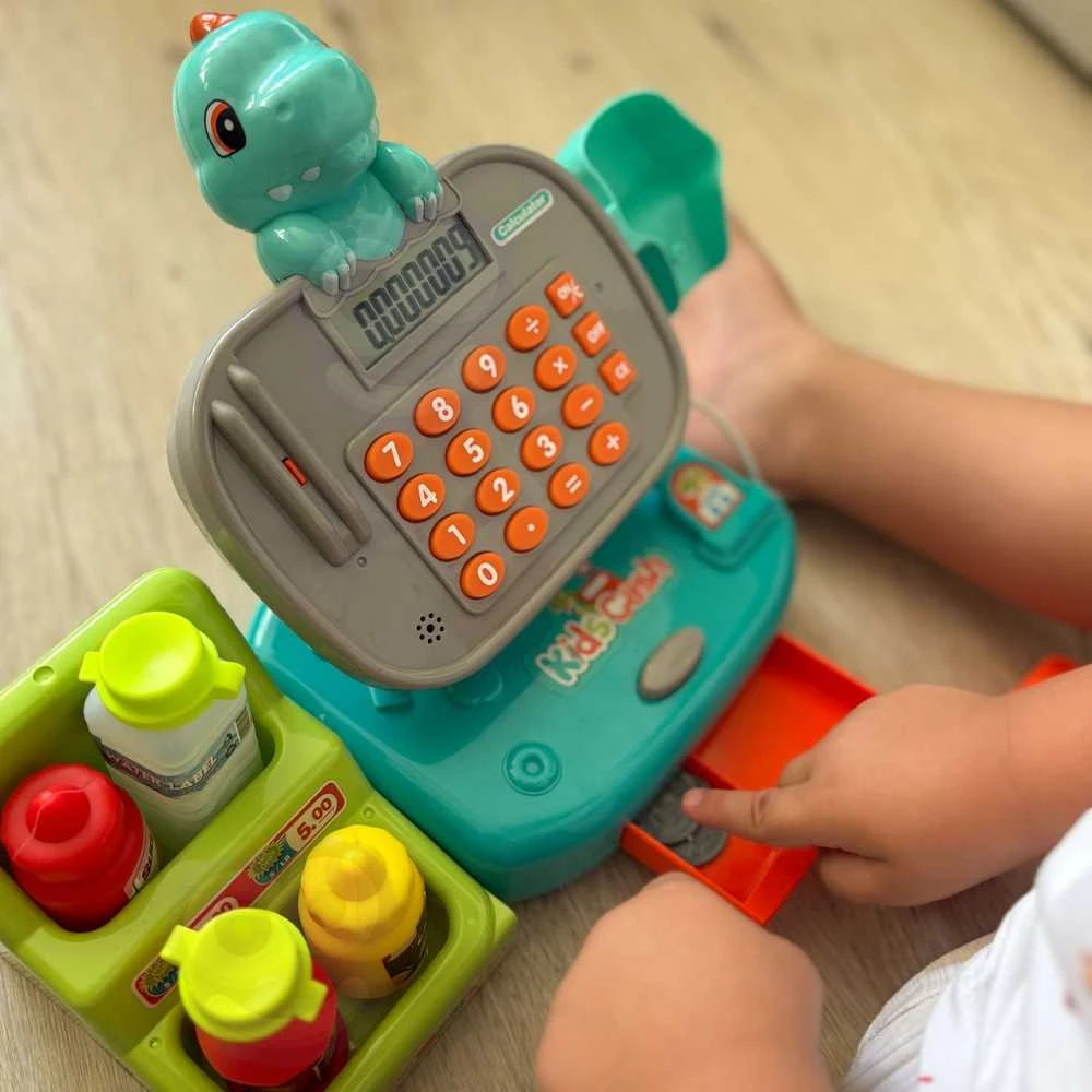 WOOPIE Žaislas kasos aparatas Dino su Shelką