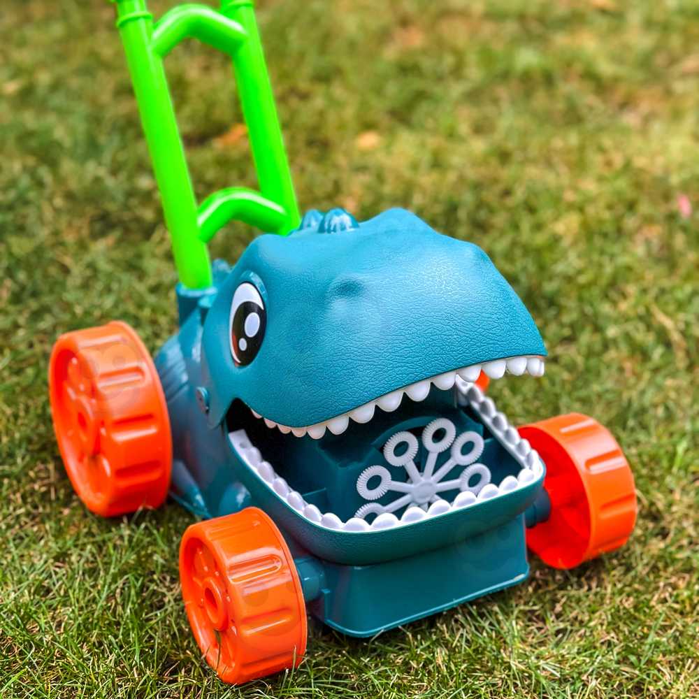 WOOPIE 53323 Dino muilo burbulinė vejapjovė dinozauras + skystis