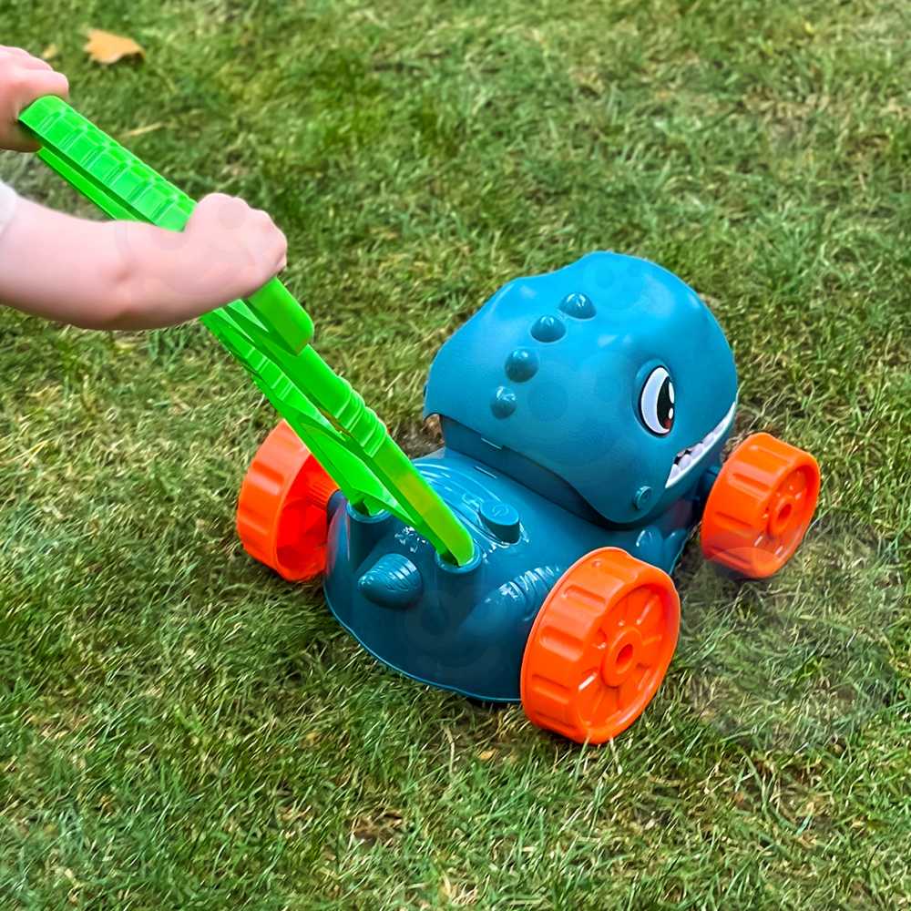 WOOPIE 53323 Dino muilo burbulinė vejapjovė dinozauras + skystis