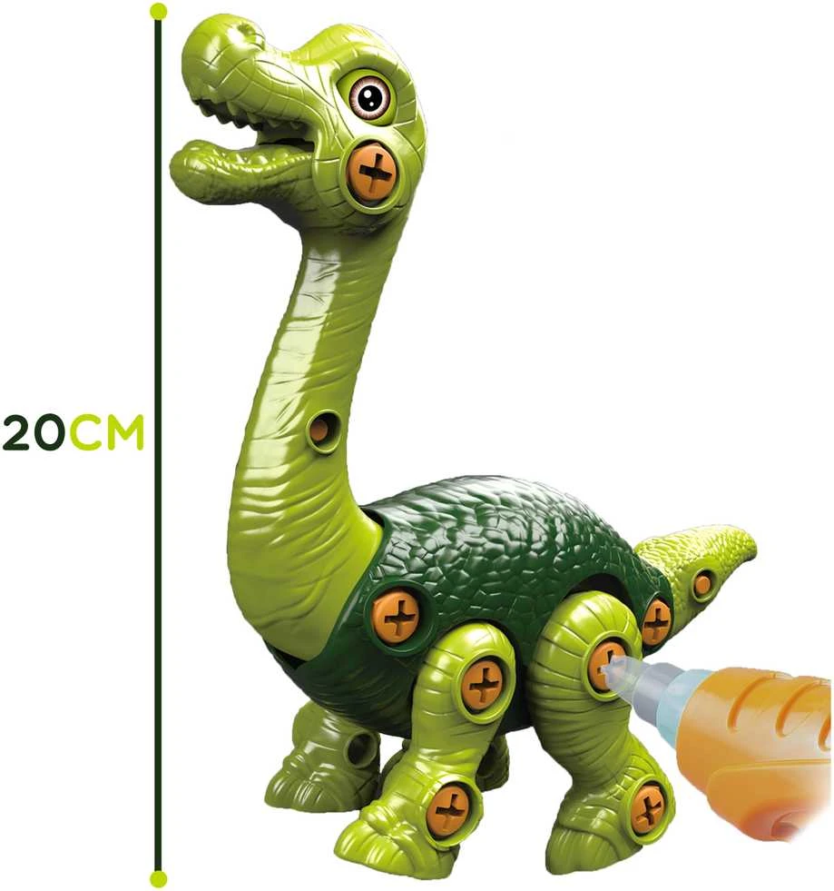 Woopie Konstrukcinis rinkinys – Brachiosaurus dinozauras su gręžtuvu 31 vnt.