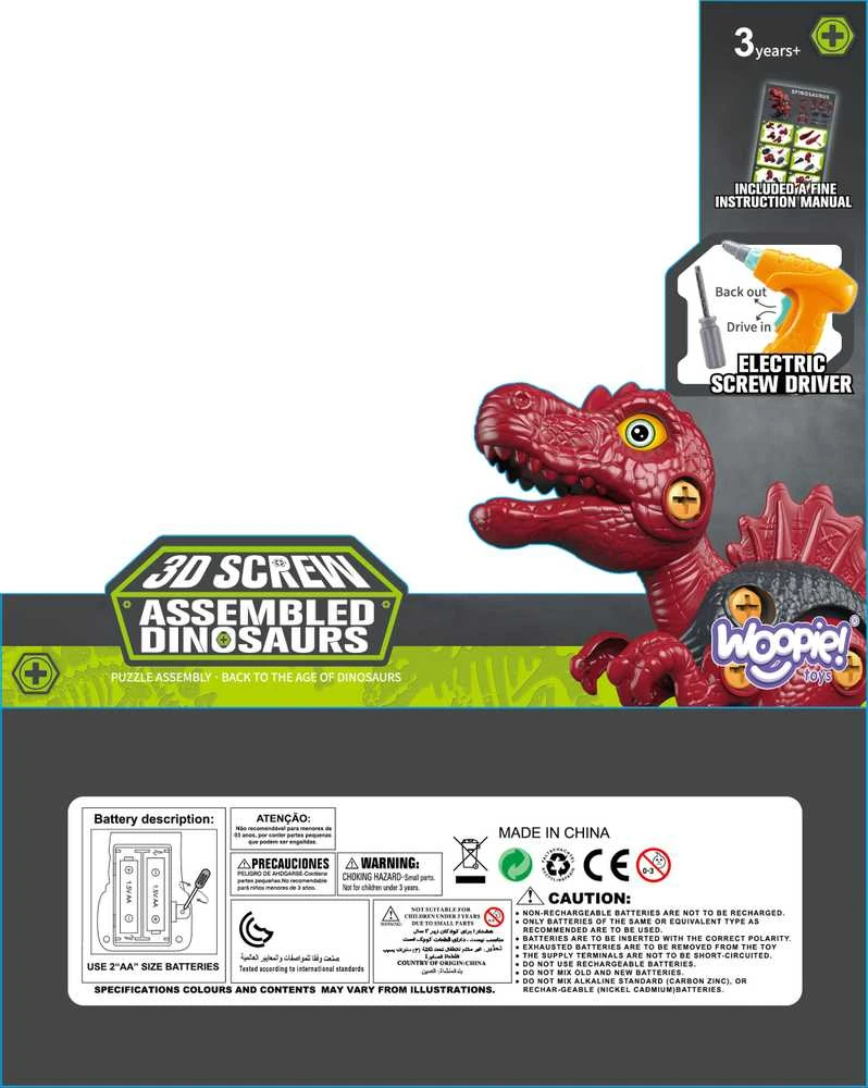 Woopie Konstrukcinis rinkinys – Brachiosaurus dinozauras su gręžtuvu 31 vnt.