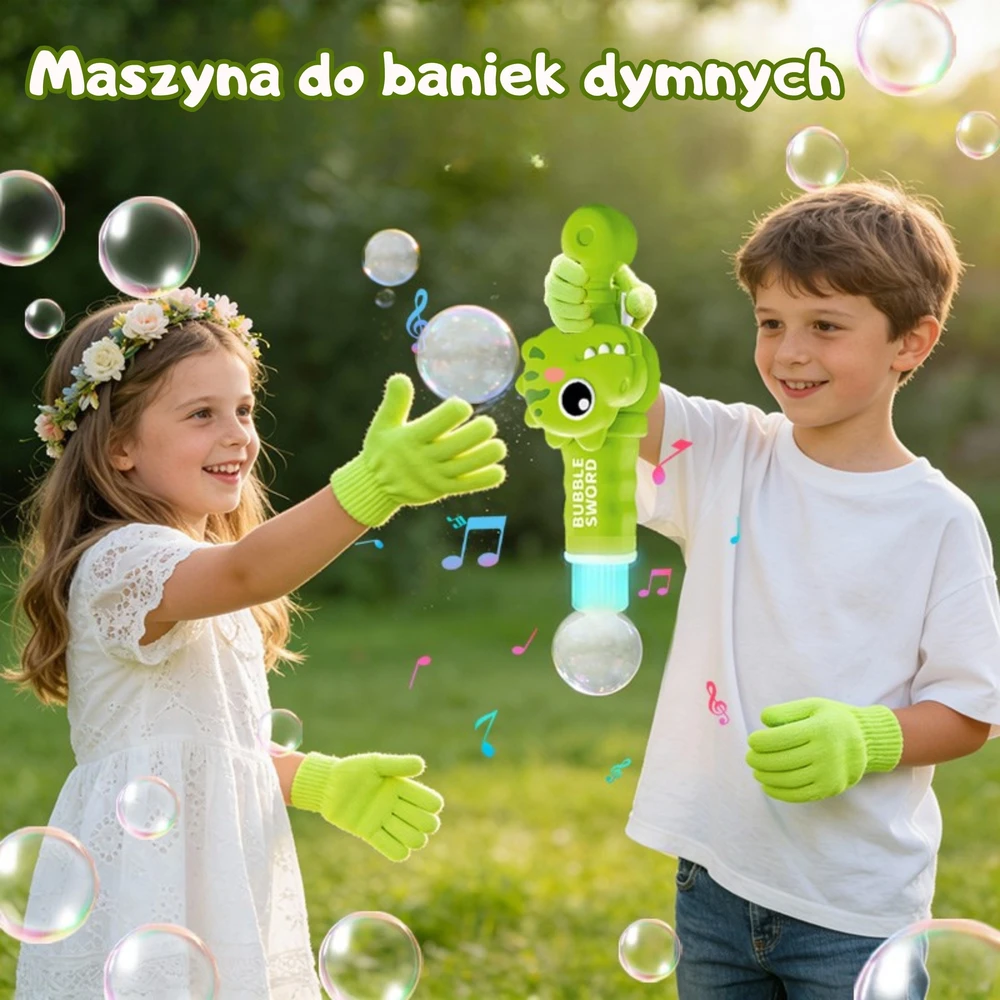 WOOPIE įkraunamas dinozaurų dūmų burbulų rūko burbulų aparatas