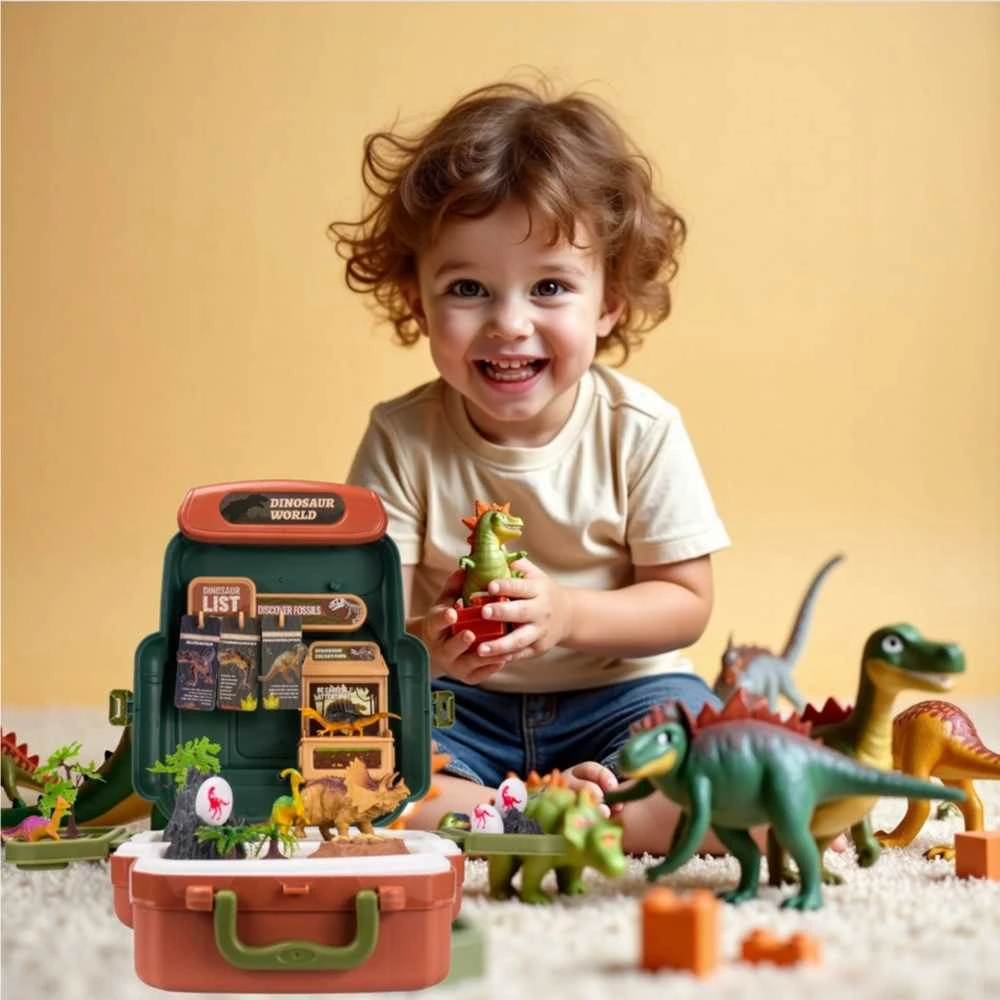 Interaktyvus dinozaurų lagaminėlis WOOPIE Dinosaur World
