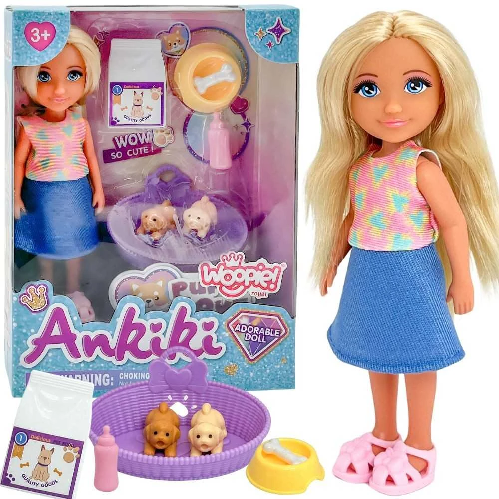 Lėlės rinkinys su šuniukais WOOPIE ROYAL