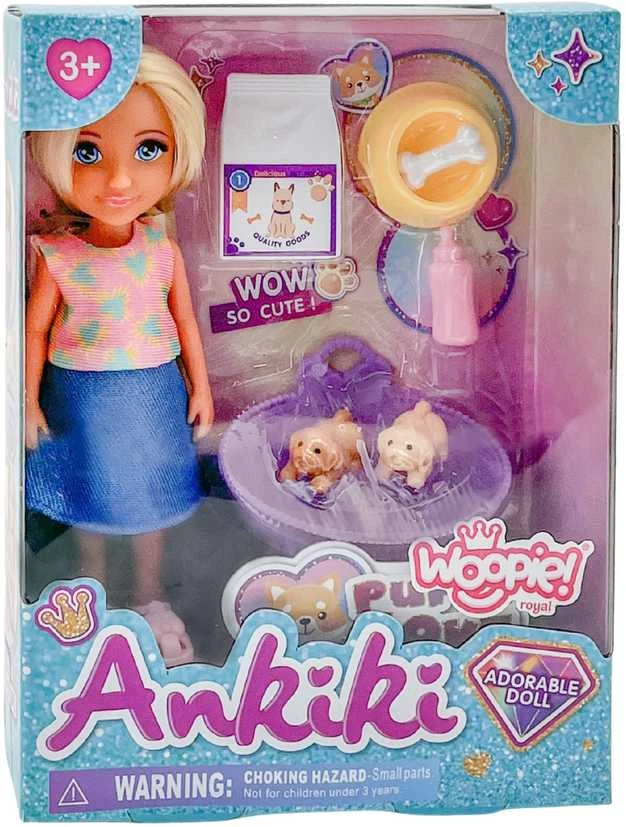 Lėlės rinkinys su šuniukais WOOPIE ROYAL