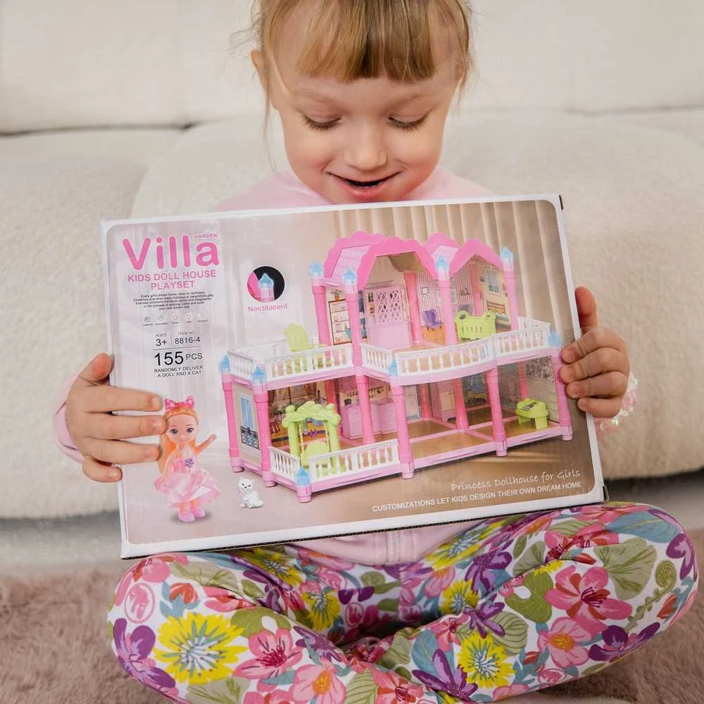 WOOPIE Lėlių Namas Sodo Vila 156vnt