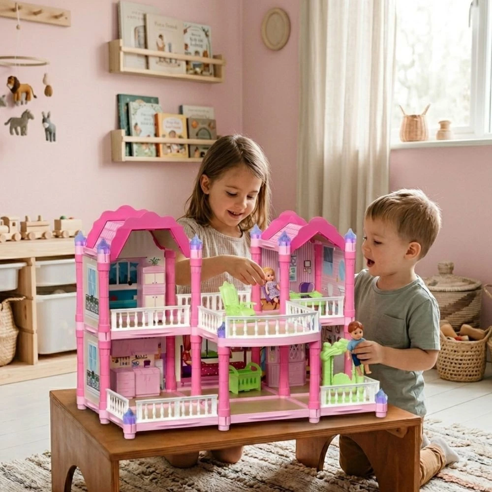 WOOPIE Lėlių Namas Sodo Vila 156vnt