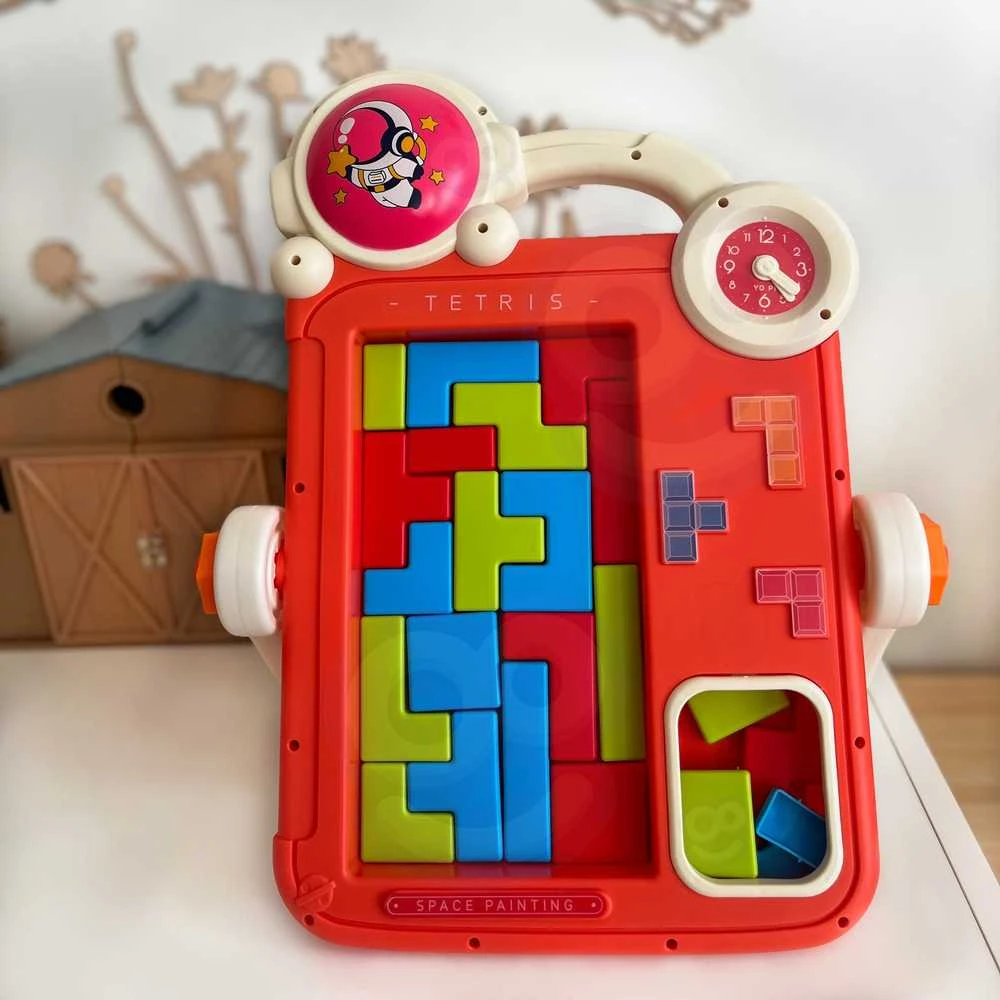 WOOPIE dvipusė piešimo lenta ir Tetris žaidimas 2in1