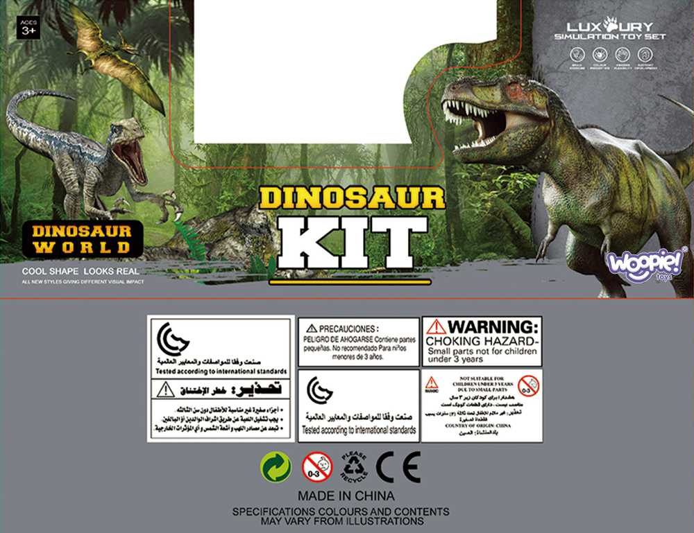 Didelis dinozaurų rinkinys Woopie XXL Priešistorinis pasaulis su kilimėliu