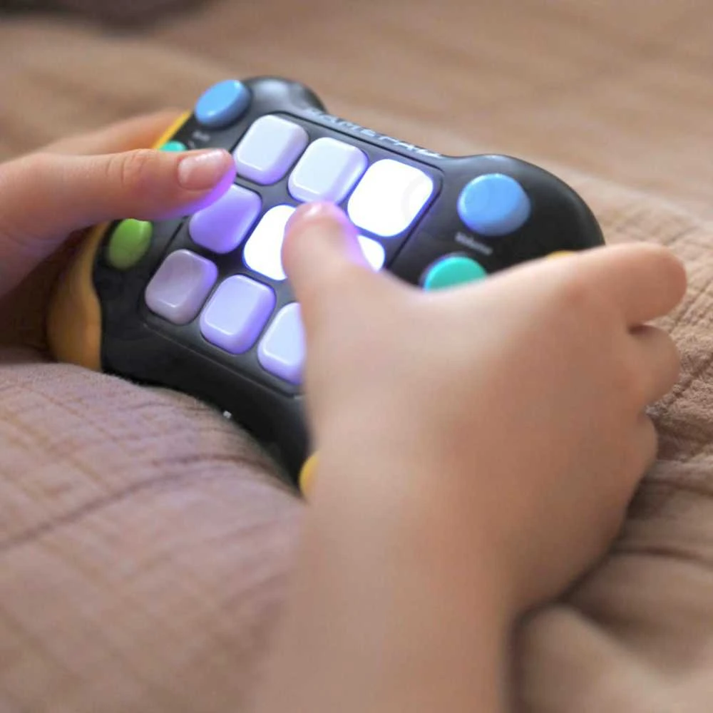WOOPIE Elektroninė Įgūdžių Žaidimų Sėdimoji Pop-It Fidget Toy Gamepad Mėlyna
