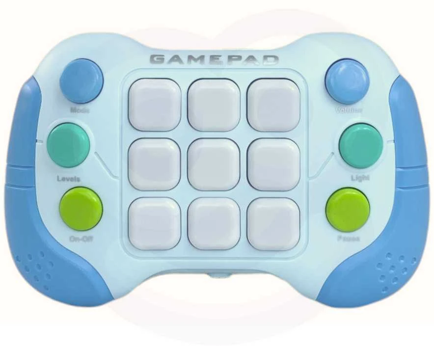 WOOPIE Elektroninė Įgūdžių Žaidimų Sėdimoji Pop-It Fidget Toy Gamepad Mėlyna