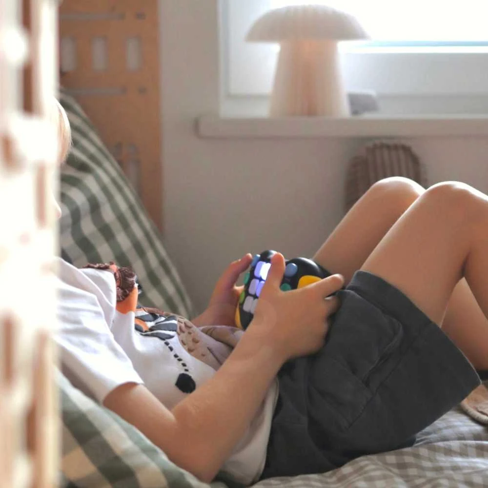 WOOPIE Elektroninė Įgūdžių Žaidimų Sėdimoji Pop-It Fidget Toy Gamepad Mėlyna