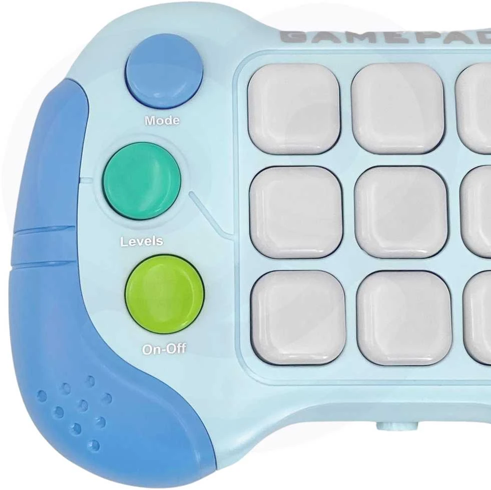 WOOPIE Elektroninė Įgūdžių Žaidimų Sėdimoji Pop-It Fidget Toy Gamepad Mėlyna