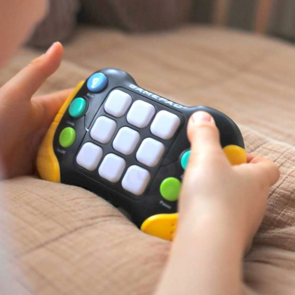 WOOPIE Elektroninė Įgūdžių Žaidimų Sėdimoji Pop-It Fidget Toy Gamepad Mėlyna