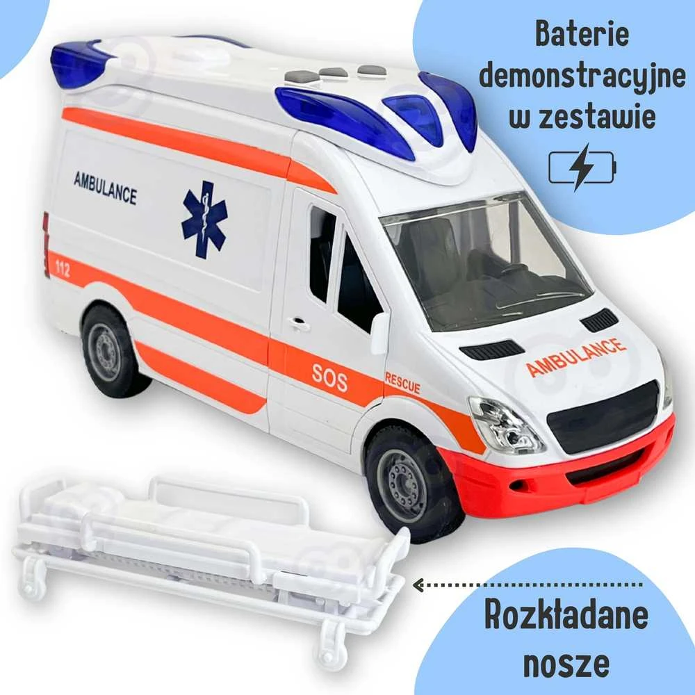 Greitosios pagalbos automobilis su neštuvais WOOPIE