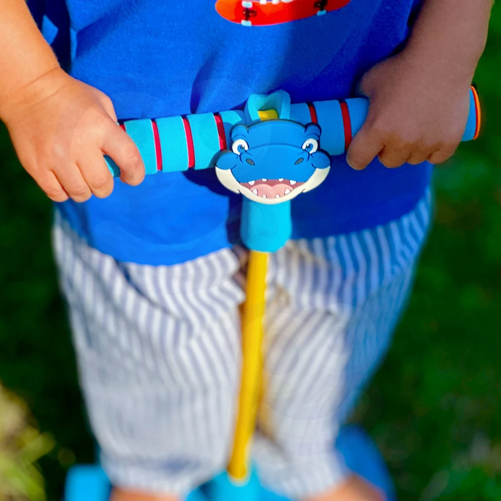 Pogo žaislas vaikams su mėlynu dinozauru WOOPIE