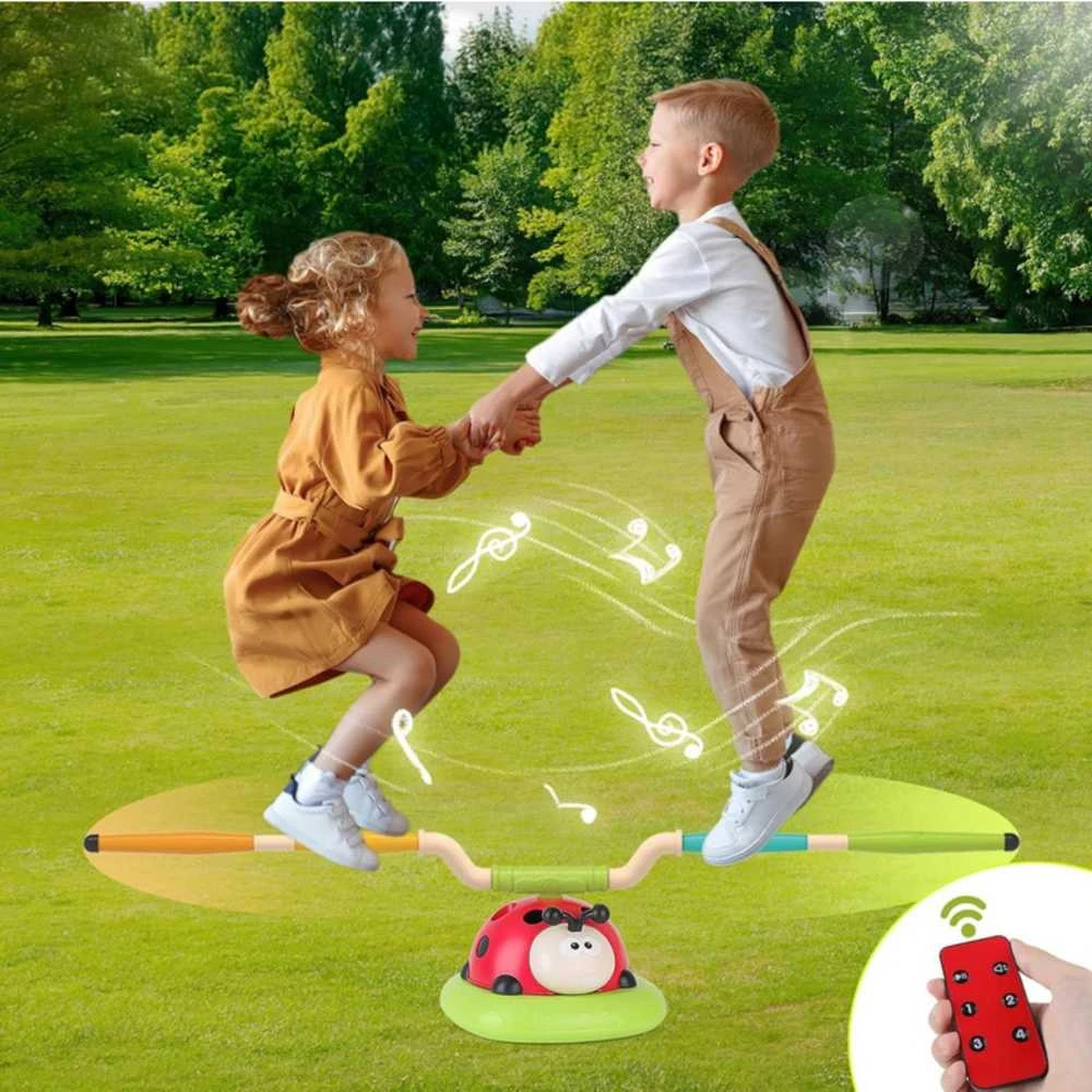 WOOPIE Interaktyvus Žaislas 3in1 – Šokinėjimo Virvė, Raketų Paleidėjas, Taiklumo Žaidimas