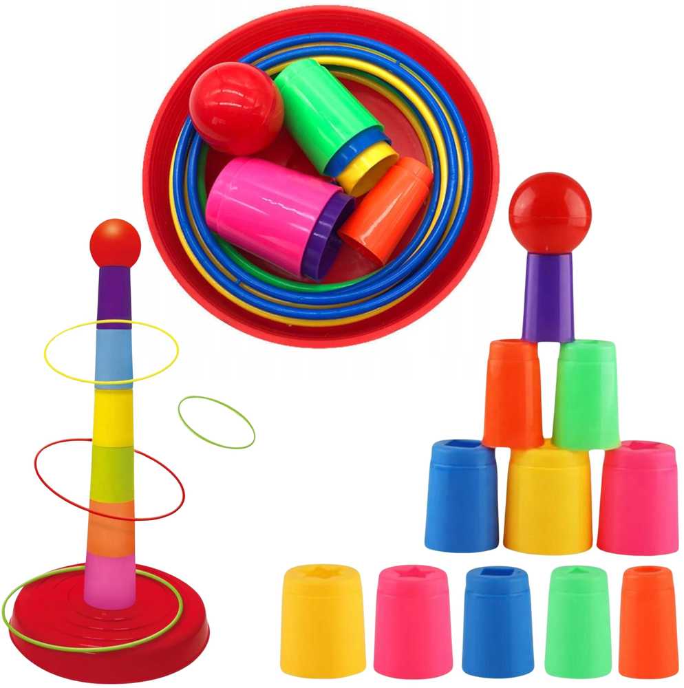 Woopie Įgūdžių Žaidimas Ring Toss Spalvų Kova
