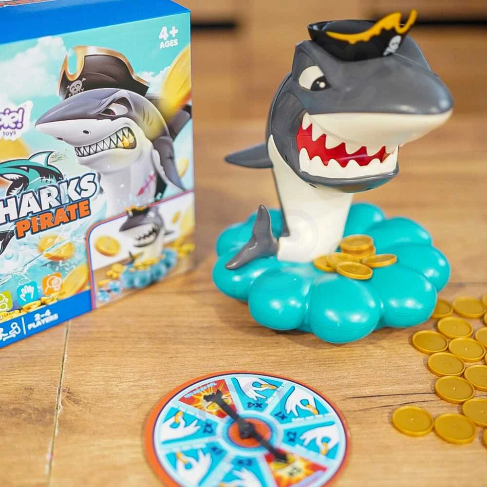 WOOPIE Žaidimas Crazy Shark | 4 žaidėjai | Moko kantrybės