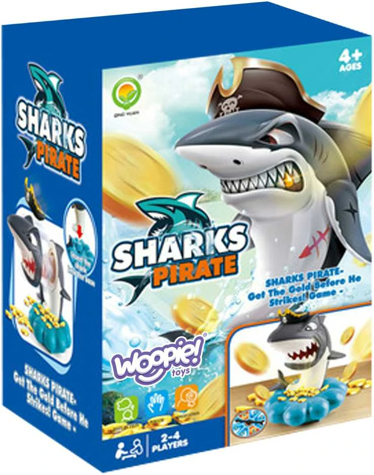 WOOPIE Žaidimas Crazy Shark | 4 žaidėjai | Moko kantrybės