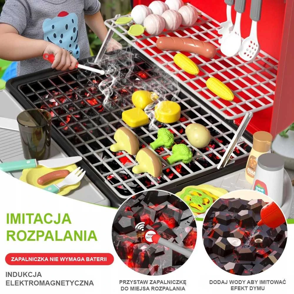 Interaktyvi grilinė–barbekiu virtuvėlė WOOPIE XL 41vnt