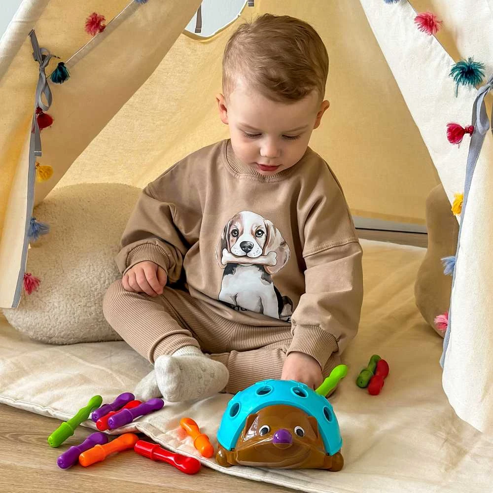 „Woopie Arcade“ žaidimas „Jeżyk Sorter Montessori“ mokymosi numeriai ir spalvos 4in1