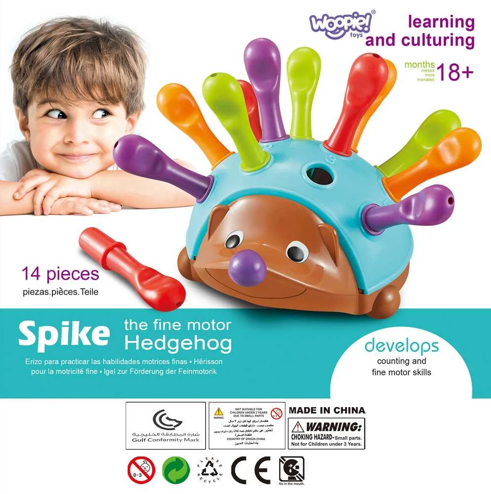 „Woopie Arcade“ žaidimas „Jeżyk Sorter Montessori“ mokymosi numeriai ir spalvos 4in1