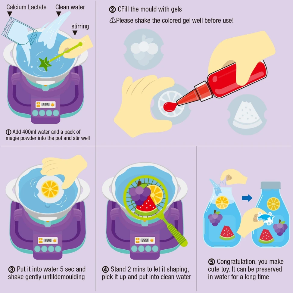 WOOPIE Interactive Cauldron DIY Kit for Creating Gel Figures 21 pcs.