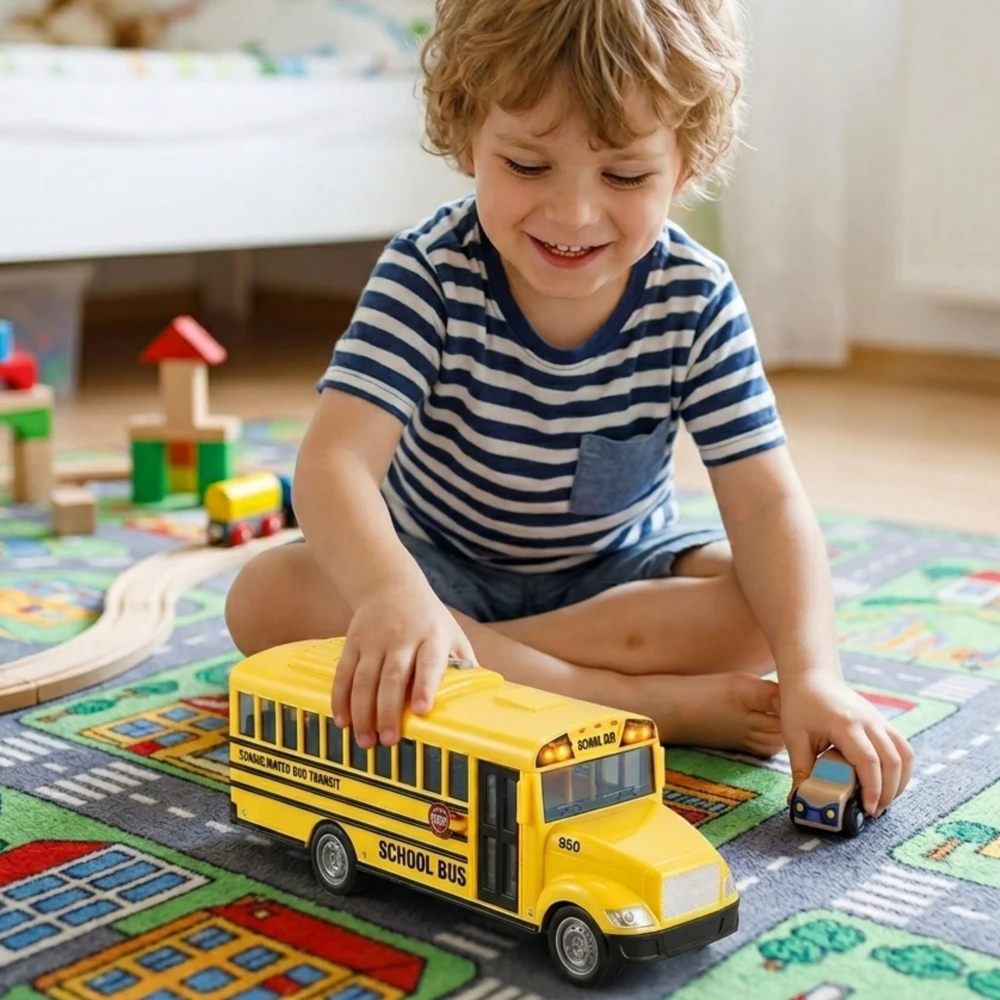 WOOPIE Interaktyvus Elektrinis Autobusas 1:20 Su Garso Efektais