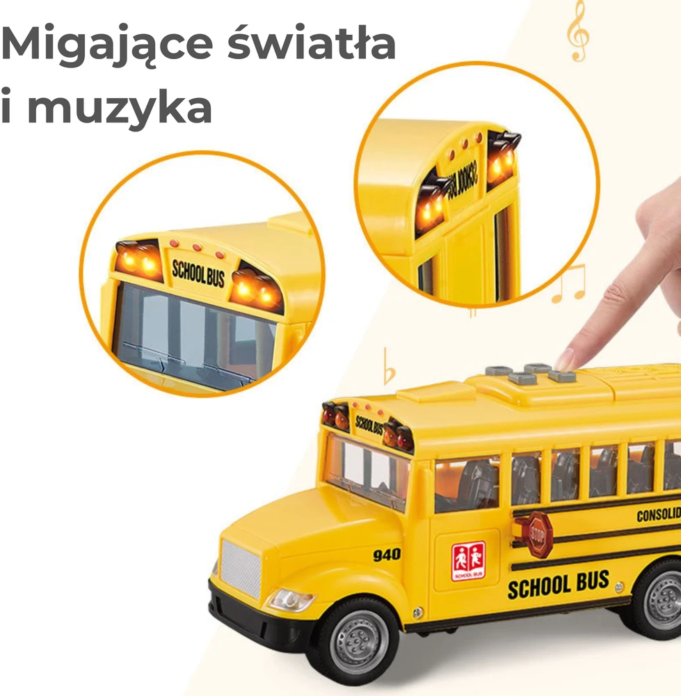 WOOPIE Interaktyvus Elektrinis Autobusas 1:20 Su Garso Efektais