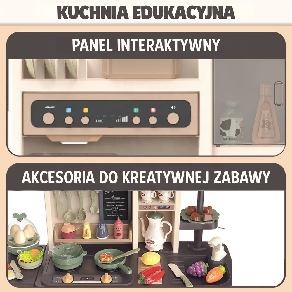 WOOPIE interaktyvi virtuvė su garo maišytuvu ir vandens cirkuliacijos efektais 88 vnt.