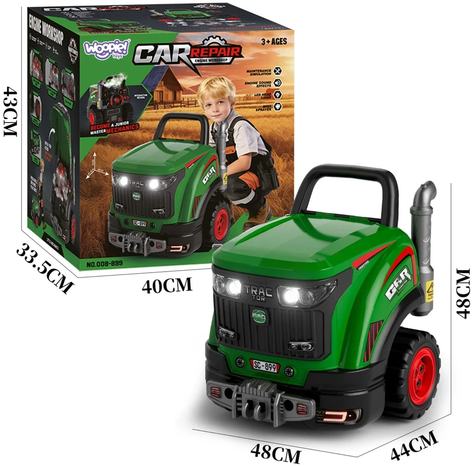 WOOPIE Interactive Mechanical Workshop Tractor with Numerous Accessories 60 pcs.