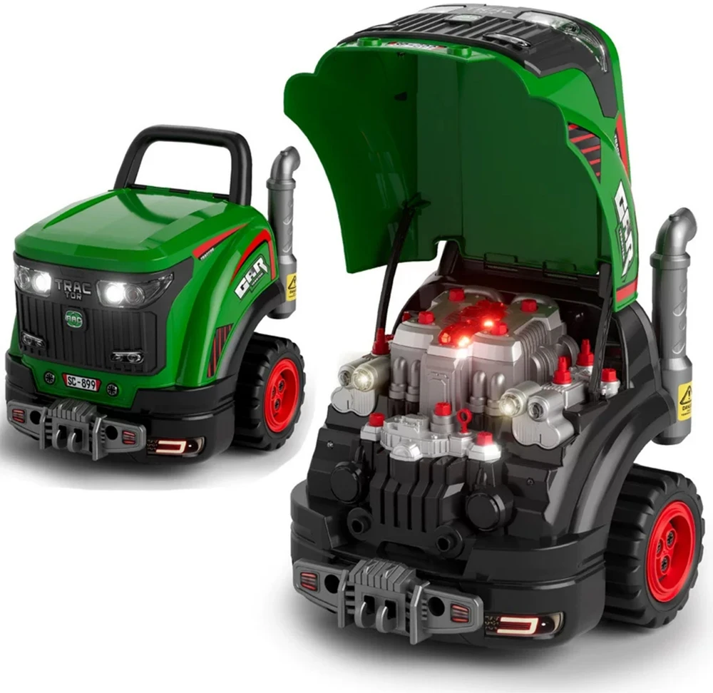 WOOPIE Interactive Mechanical Workshop Tractor with Numerous Accessories 60 pcs.