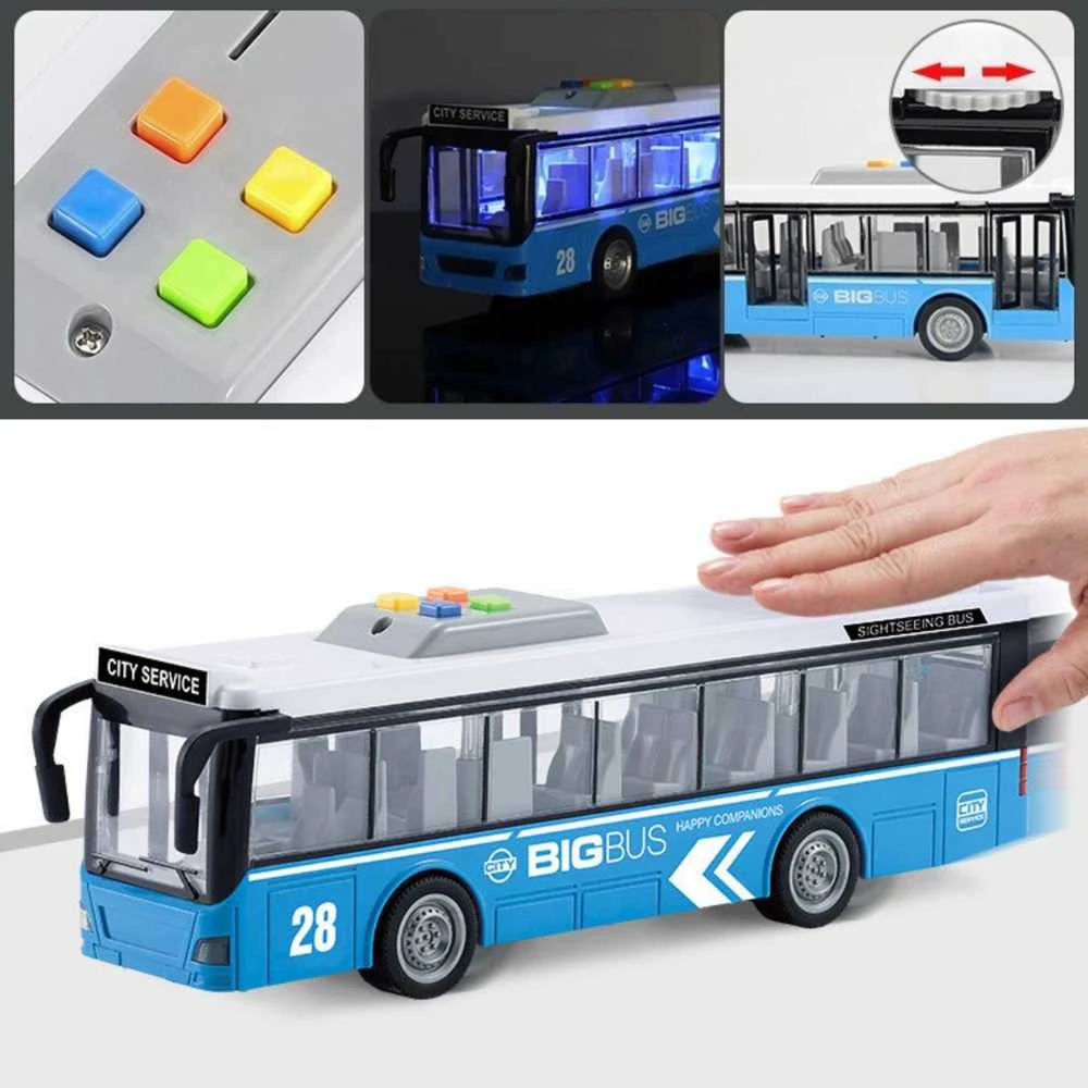 WOOPIE Autobusas Interaktyvus 1:16 su garsais ir šviesomis