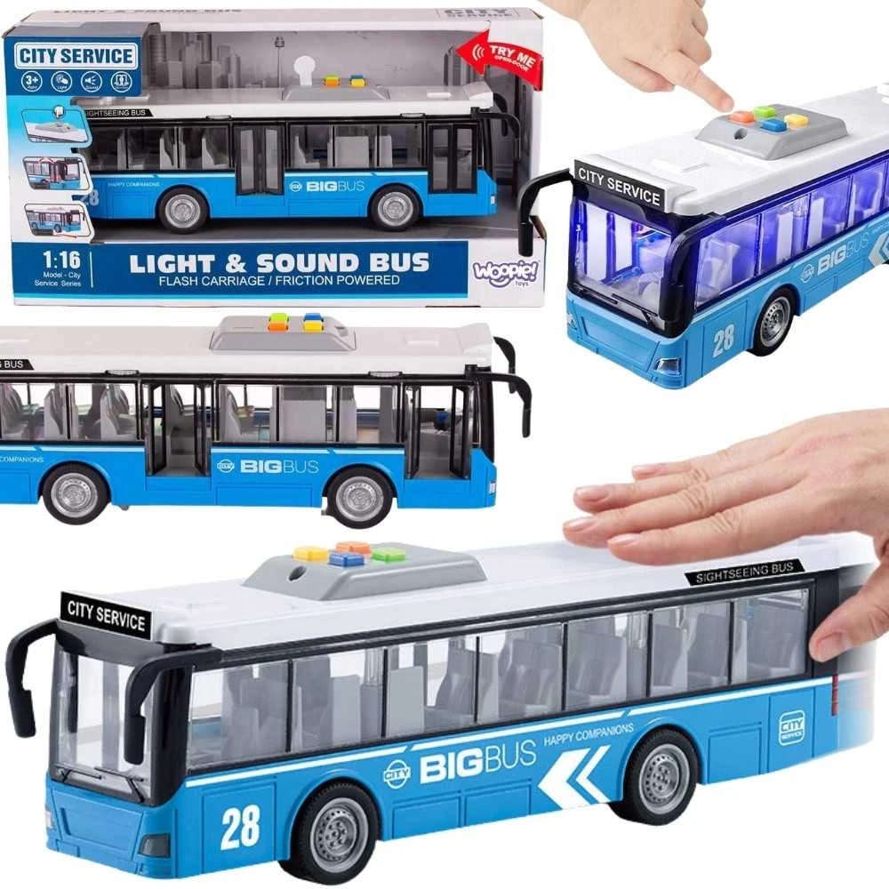 WOOPIE Autobusas Interaktyvus 1:16 su garsais ir šviesomis